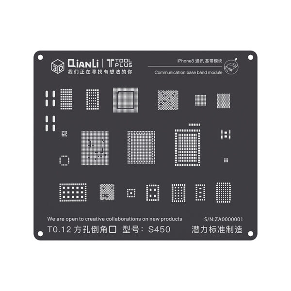 شابلون 3D آیفون 8 ماژول Communication Baseband