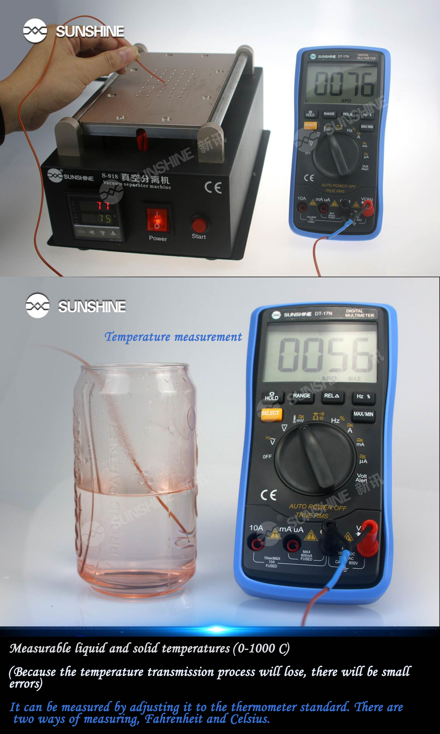 مولتیمتر دیجیتال Sunshine مدل DT-17N