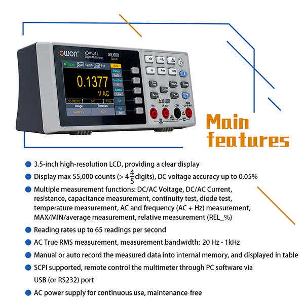 مولتی متر OWON مدل XDM1041