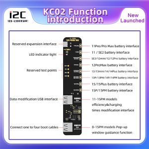 برد درصد باتری i2C مدل KC02