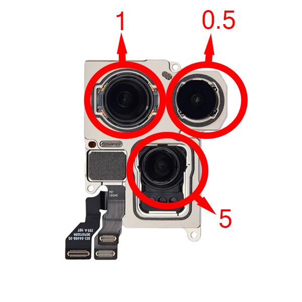 آینه دوربین 0.5X آیفون 15Pro