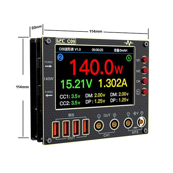 تستر دیجیتال جریان و مولتیمتر C09 برند i2C