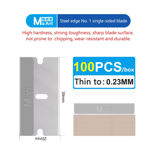 تیغ Steel Edge No1 برند Ma Ant بسته 100 عددی