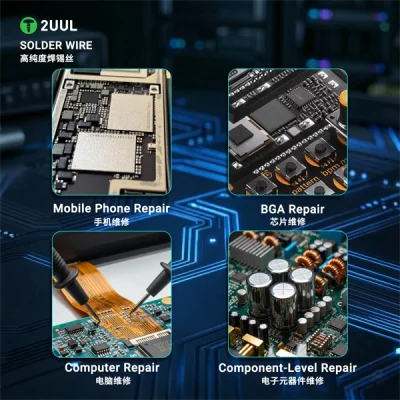 سیم لحیم 183 سایز 0.3mm برند 2UUL